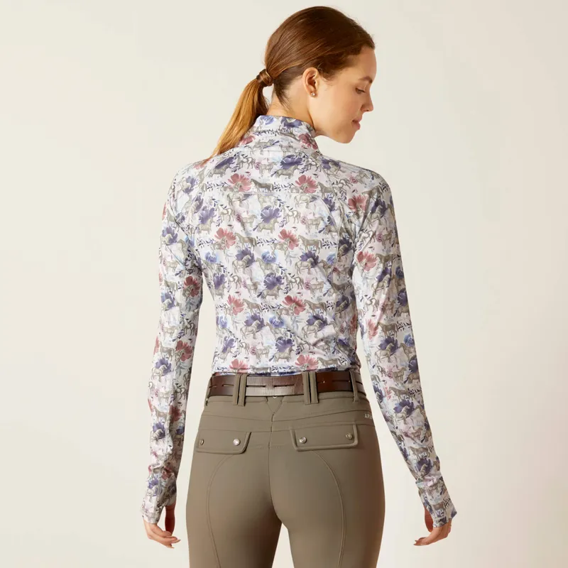 Ariat Women's Lowell Wrap Base Layer - Equine Floral-1
